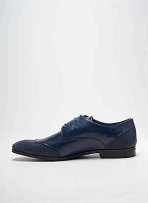 Derby-uri țesătură satinată toc mic albastru ARTON SHOES bărbat