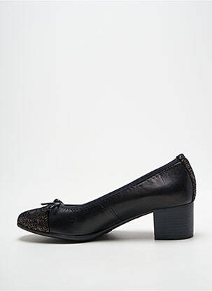 Pantofi cu toc țesătură satinată toc de 4 la 6 cm negru FOLIE'S femeie