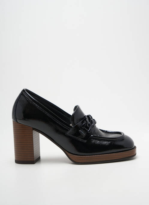 Mocasini efect șifonat toc de 7 la 9 cm negru NERO GIARDINI femme