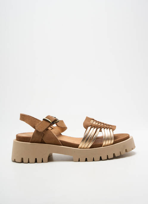 Sandale/pantofi decupați închidere cu buclă(e) toc de 4 la 6 cm auriu MINKA DESIGN femme