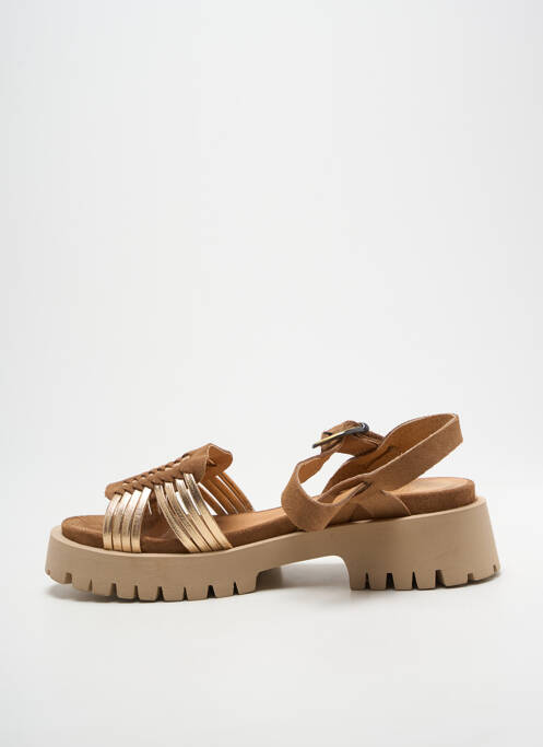 Sandale/pantofi decupați închidere cu buclă(e) toc de 4 la 6 cm auriu MINKA DESIGN femme