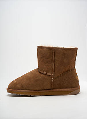 Botine/ghete umplută toc plat până la 3 cm maro EMU AUSTRALIA femeie