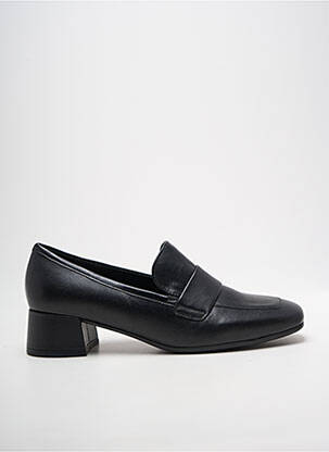 Mocasini țesătură satinată toc de 4 la 6 cm negru GABOR femme
