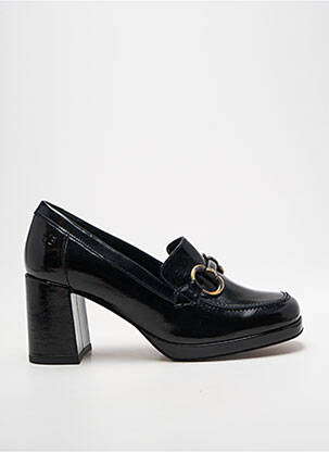 Mocasini țesătură satinată toc de 4 la 6 cm negru JB MARTIN femeie