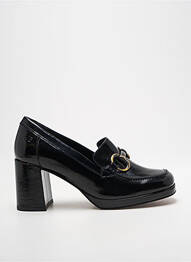 Mocasini țesătură satinată toc de 4 la 6 cm negru JB MARTIN femme