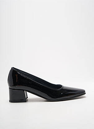 Pantofi cu toc material neted toc de 4 la 6 cm negru MYMA femeie