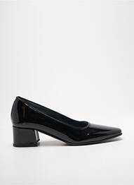 Pantofi cu toc material neted toc de 4 la 6 cm negru MYMA femme