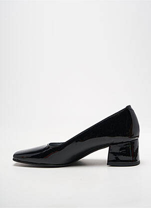 Pantofi cu toc material neted toc de 4 la 6 cm negru MYMA femeie