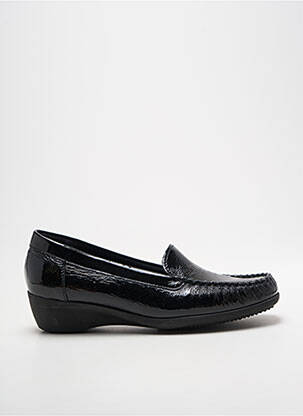 Mocasini efect șifonat toc plat până la 3 cm negru ARTIKA SOFT femeie