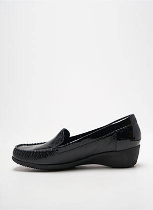 Mocasini efect șifonat toc plat până la 3 cm negru ARTIKA SOFT femeie