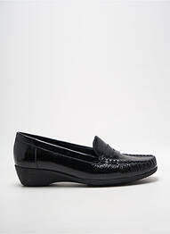Mocasini efect șifonat toc de 4 la 6 cm negru ARTIKA SOFT femme