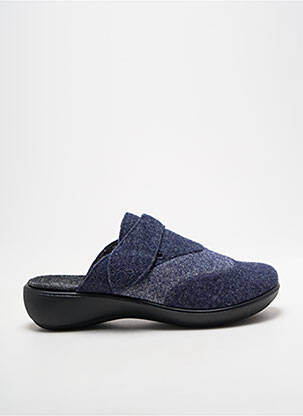 Mulete/saboți țesătură satinată toc de 4 la 6 cm albastru WESTLAND femme