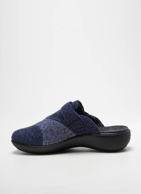 Mulete/saboți țesătură satinată toc de 4 la 6 cm albastru WESTLAND femme