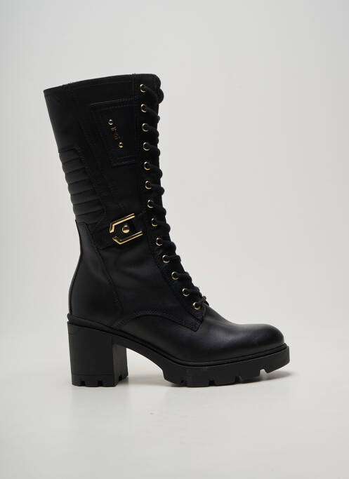 Cizme toc pătrat toc de 7 la 9 cm negru NERO GIARDINI femme
