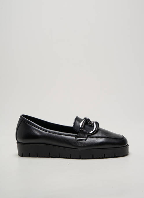 Mocasini vârf pătrat toc plat până la 3 cm negru REQINS femme