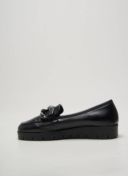 Mocasini vârf pătrat toc plat până la 3 cm negru REQINS femme