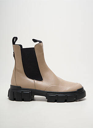 Botine/ghete toc mic toc de 4 la 6 cm bej HOGL femeie