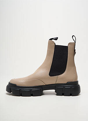 Botine/ghete toc mic toc de 4 la 6 cm bej HOGL femeie