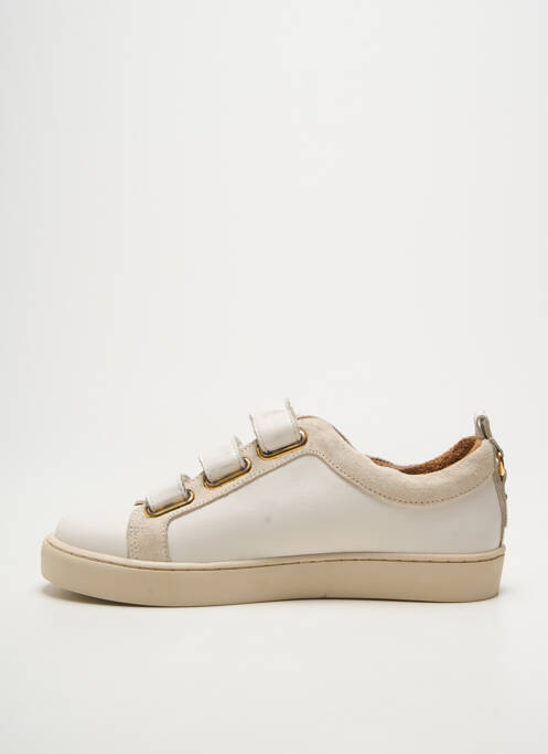 Adidași vârf rotund toc plat până la 3 cm bej MAISON TOUFET femme