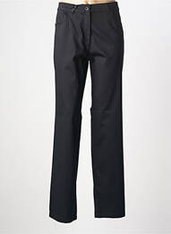 Pantalon drept țesătură poplin mărime normală negru PAUL BRIAL femme