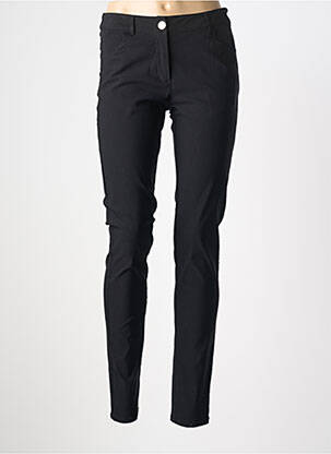 Pantalon slim țesătură poplin mărime normală negru SOLOLA femeie