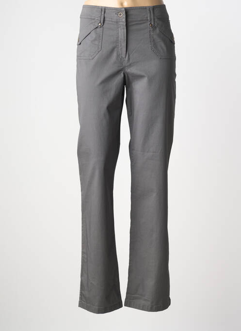 Pantalon drept țesătură poplin mărime normală gri ARMOR LUX femme