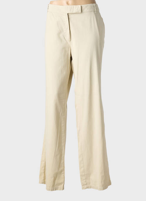 Pantalon chino închidere cu fermoar sub clapetă cu nasturi mărime normală bej ARMOR LUX femme