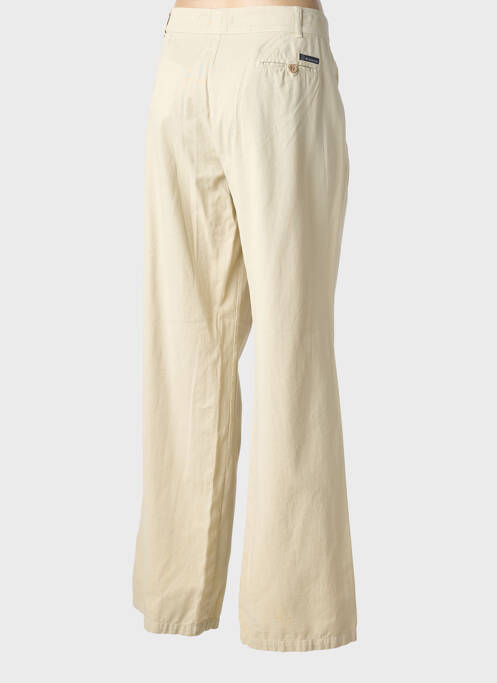 Pantalon chino închidere cu fermoar sub clapetă cu nasturi mărime normală bej ARMOR LUX femme