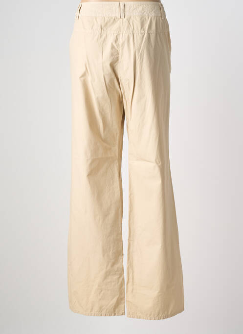 Pantalon drept țesătură poplin mărime normală bej MAE MAHE femme