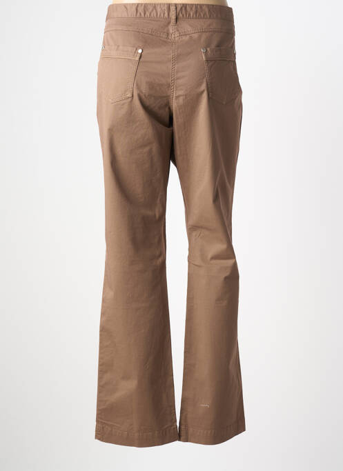 Pantalon drept țesătură poplin mărime normală maro ARMOR LUX femme