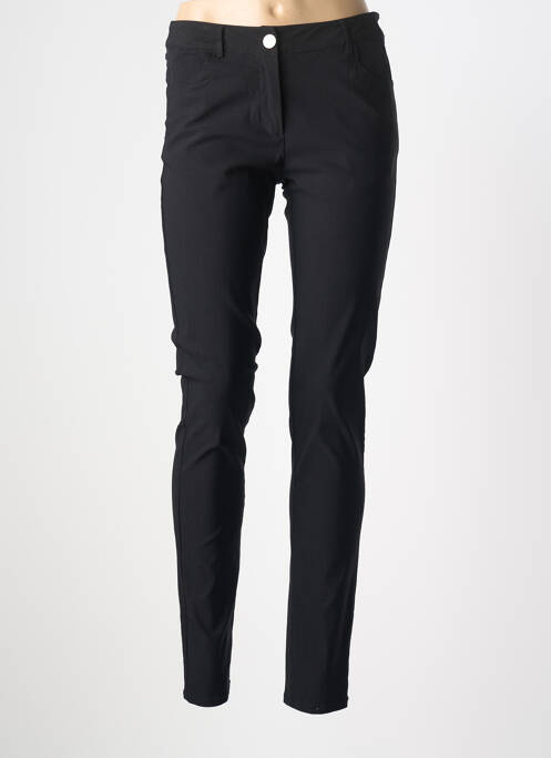 Pantalon slim țesătură poplin mărime normală negru SOLOLA femme