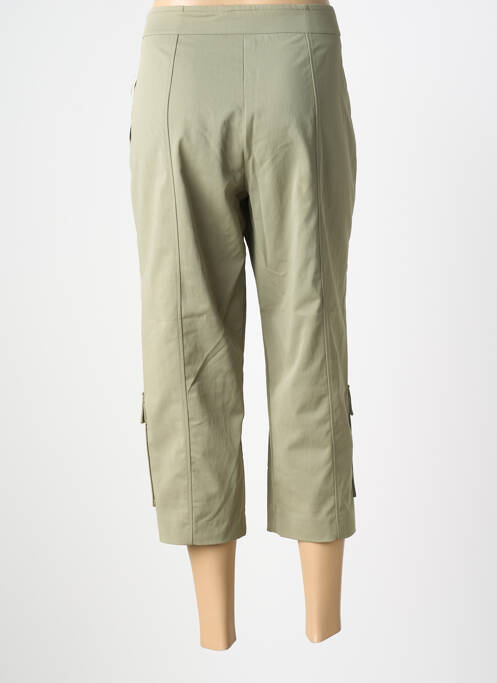Pantalon trei sferturi țesătură poplin mărime normală verde PIER BÉ femme
