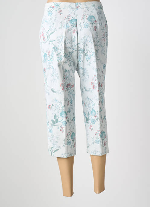 Pantalon trei sferturi țesătură poplin mărime normală albastru PIER BÉ femme