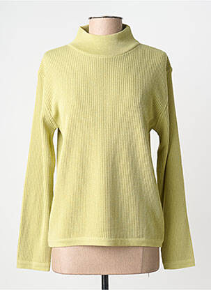 Pulover croială cambrată mâneci lungi verde CLAUDE DE SAIVRE femme