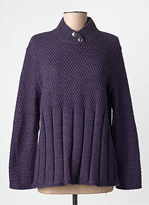 Pulover croială dreaptă mâneci lungi violet RODAM femeie