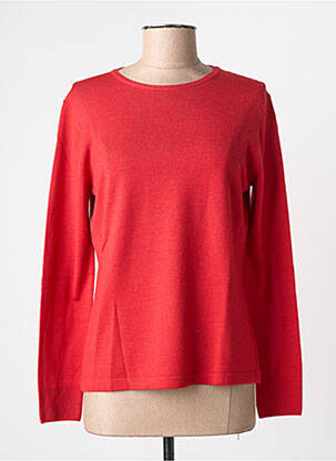 Pulover croială cambrată mâneci lungi roșu MAURICE ABOT femme