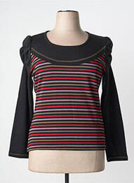 Pulover croială cambrată mâneci lungi negru CLAUDE DE SAIVRE femme