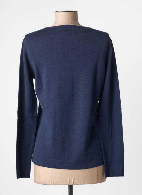 Pulover croială cambrată mâneci lungi albastru MAURICE ABOT femme
