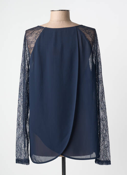 Top croială cambrată mâneci lungi albastru BLACK MOJITO femme