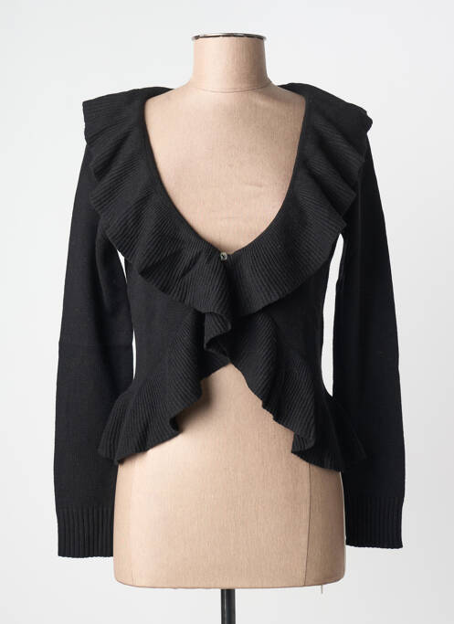 Vestă cu mâneci lungi croială cambrată negru KATMAI femme