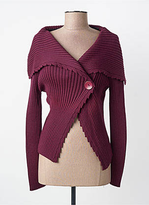 Vestă cu mâneci lungi elasticitate violet FINETTE femeie