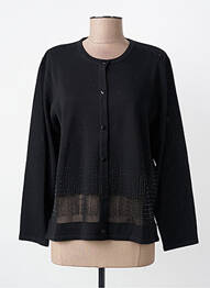 Vestă cu mâneci lungi elasticitate negru FINETTE femme