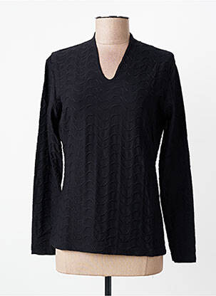 Top elasticitate mâneci lungi negru ENTRACTE femeie