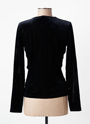 Top elasticitate mâneci lungi negru ENTRACTE femeie