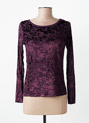Top elasticitate mâneci lungi violet ENTRACTE femeie