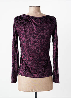Top elasticitate mâneci lungi violet ENTRACTE femeie