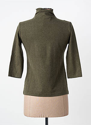 Top elasticitate mâneci 3/4 verde ENTRACTE femeie