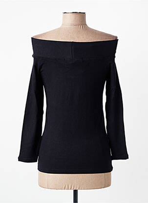 Top elasticitate mâneci lungi negru ENTRACTE femeie