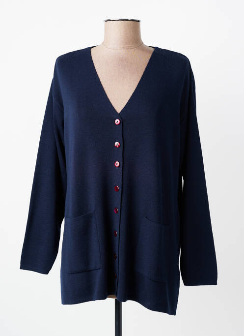 Vestă cu mâneci lungi elasticitate albastru FINETTE femme