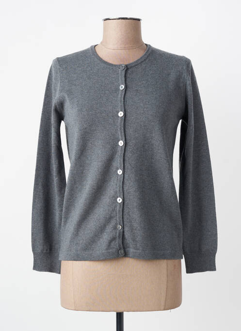 Vestă cu mâneci lungi elasticitate gri MAURICE ABOT femme